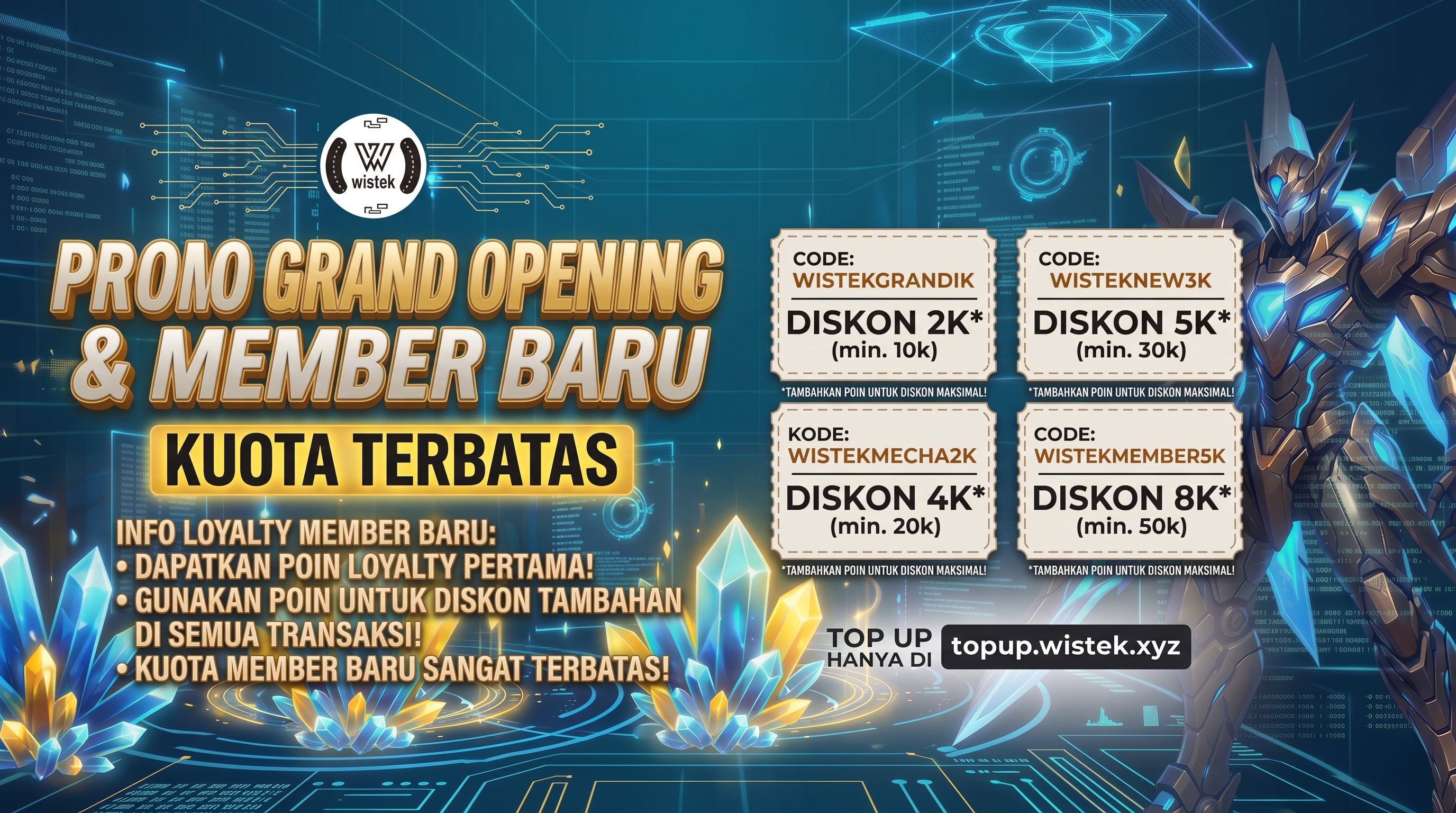 Grand Opening Wistek Topup